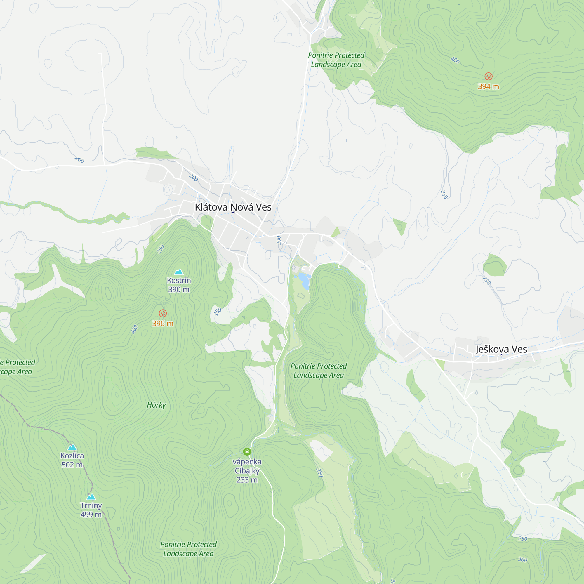 Salaš Kostrín map