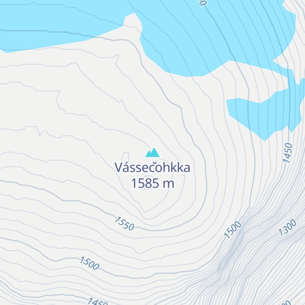 Map of Vássečohkka