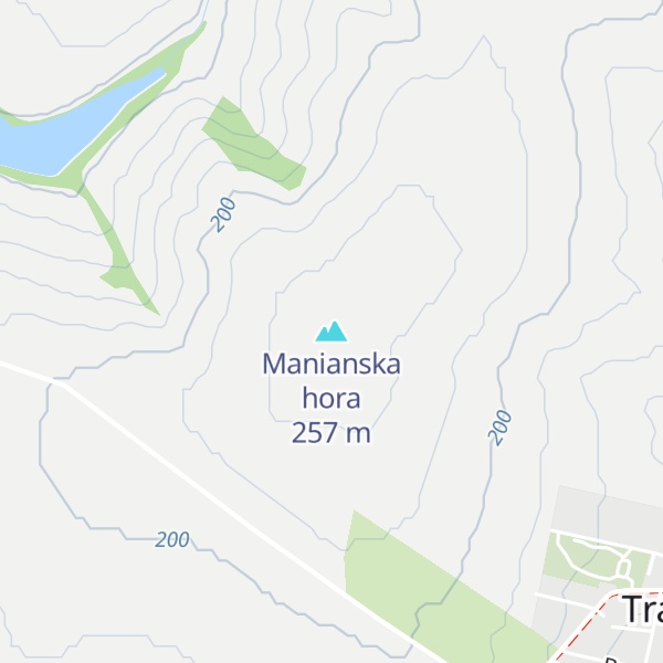 Map of Manianska hora