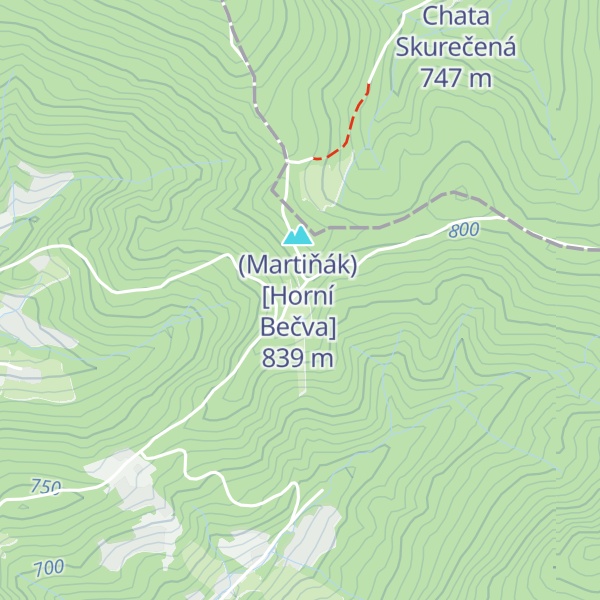 Map of Hotel Martiňák