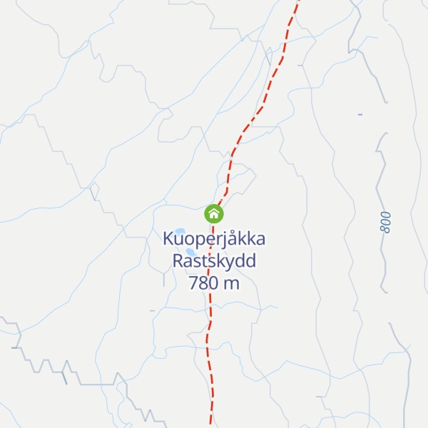 Map of Kuoperjåkka Rastskydd