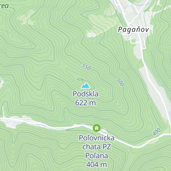 Map of Podskla