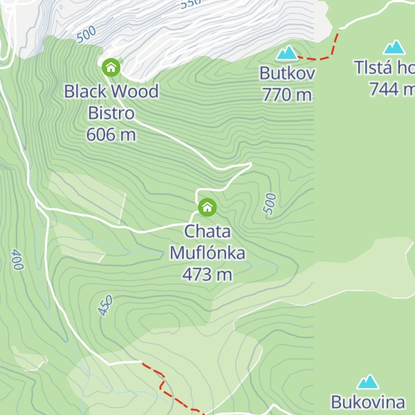 Map of Chata Muflónka