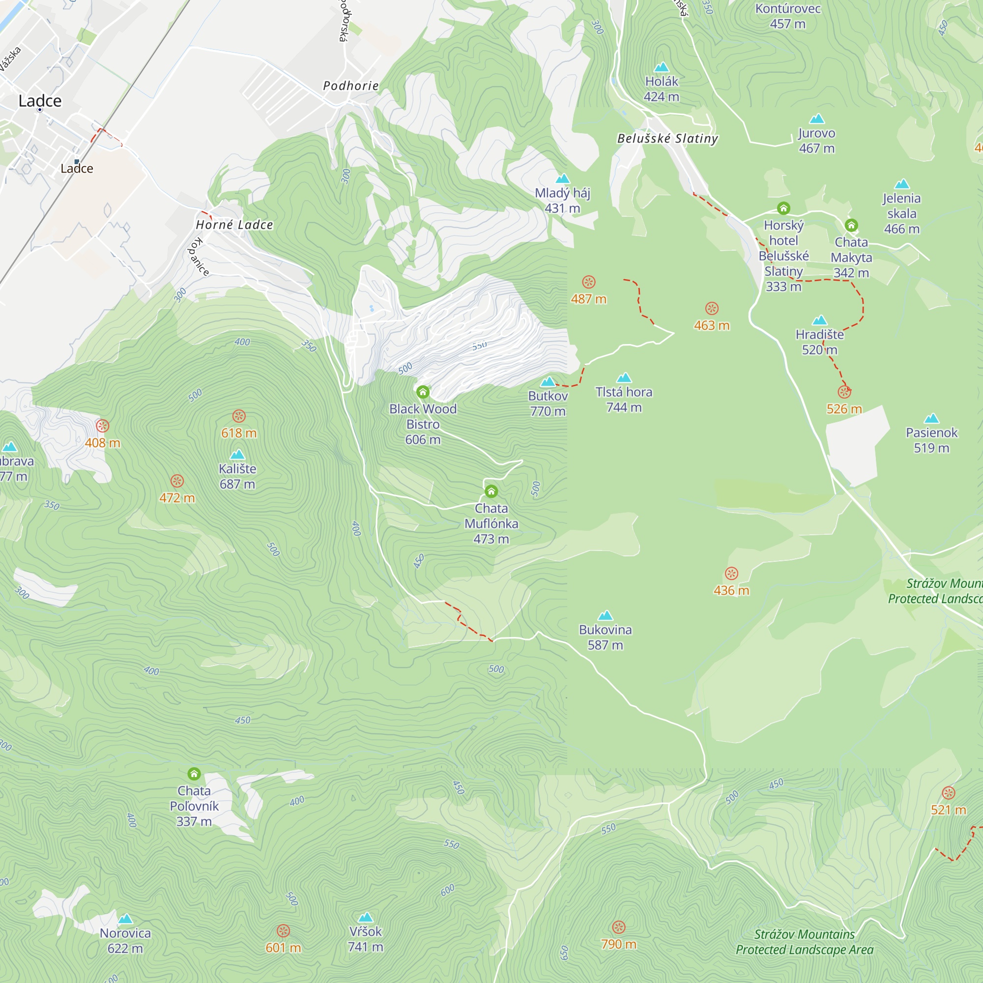 Chata Muflónka map