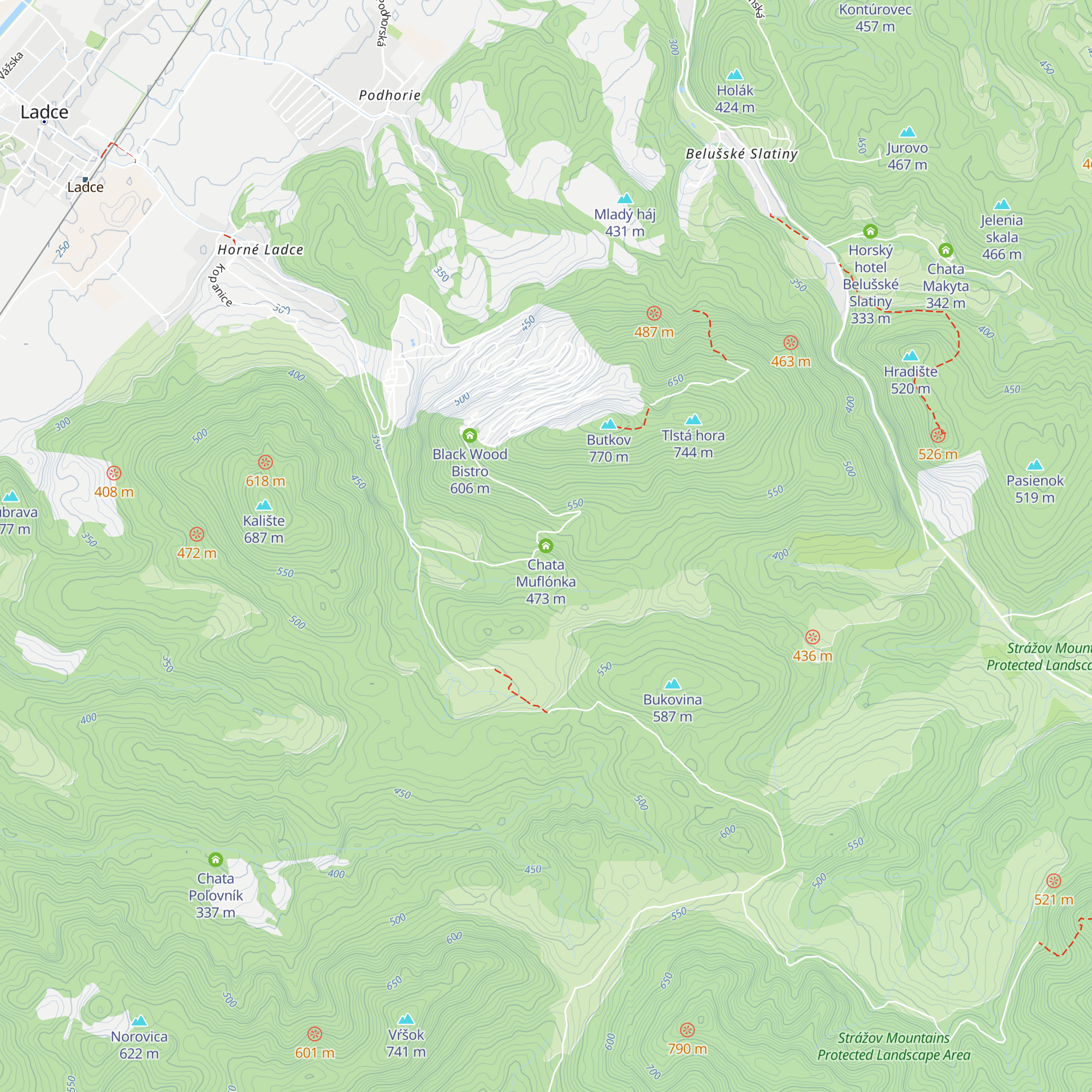 Chata Muflónka map