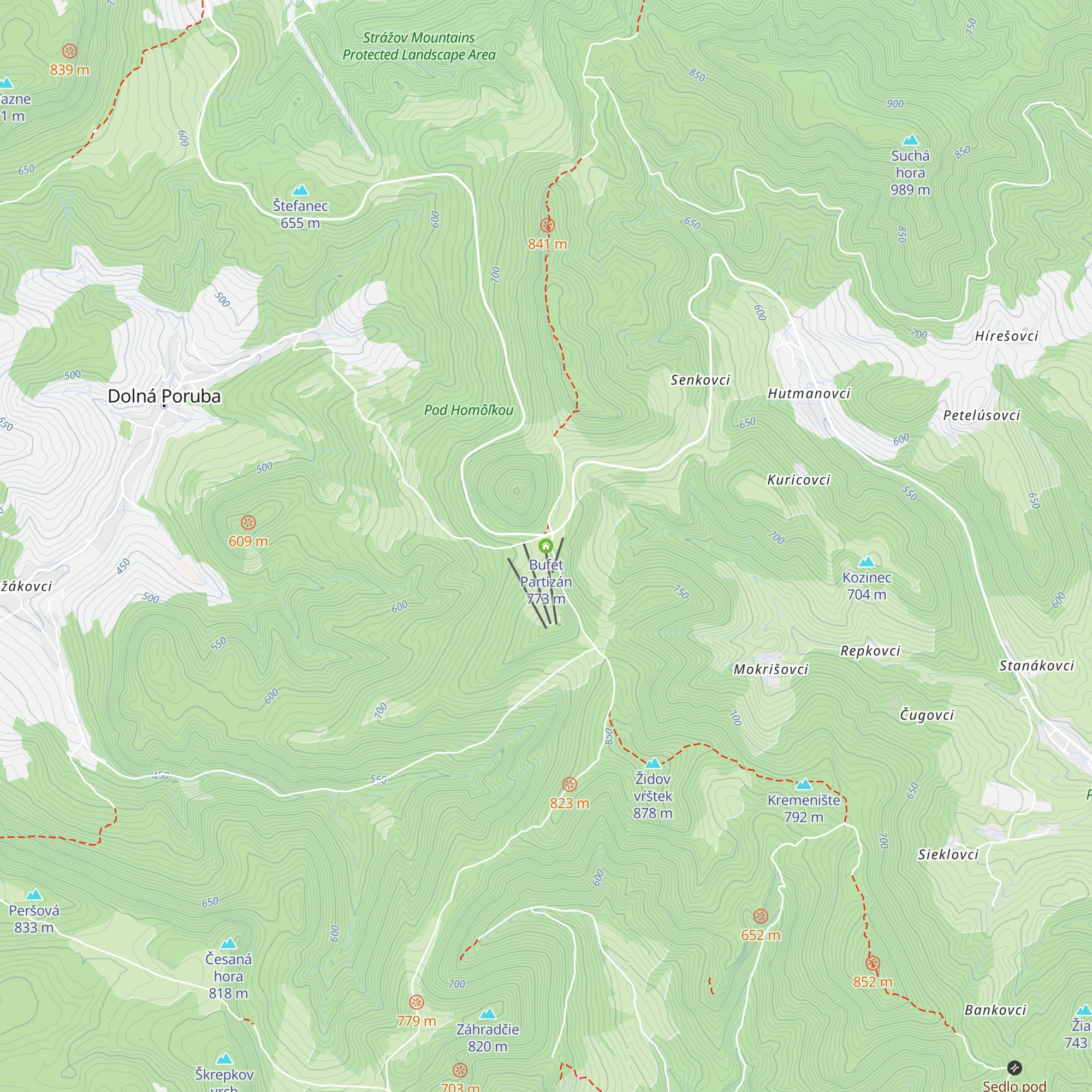 Bufet Partizán map