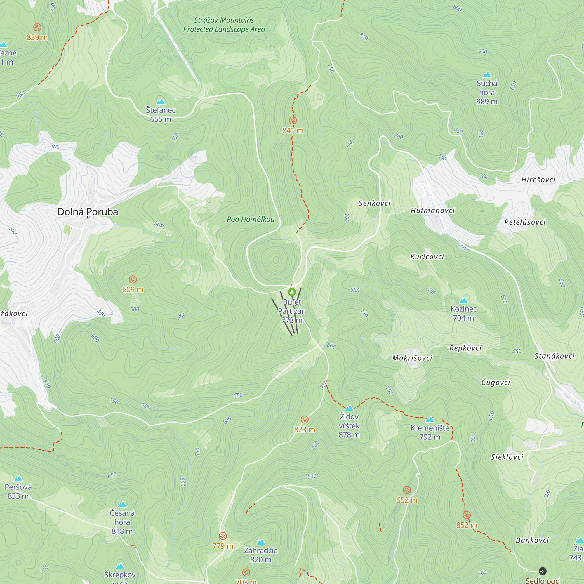 Bufet Partizán map