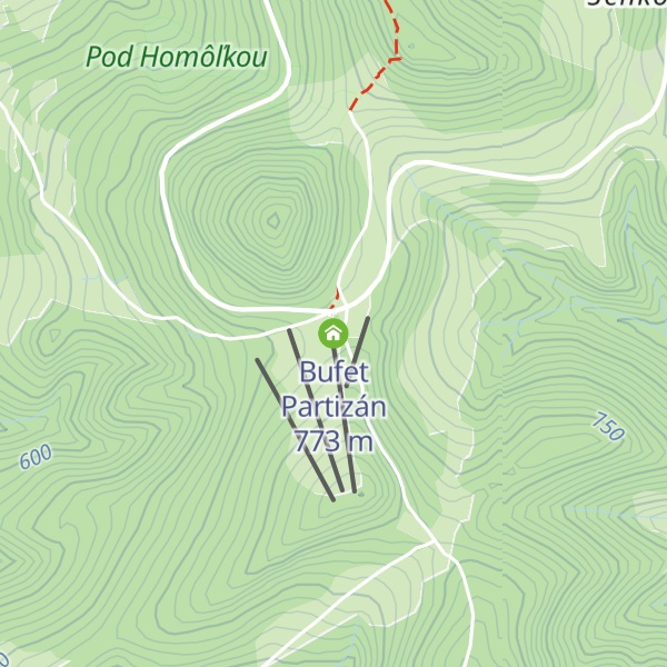 Map of Bufet Partizán