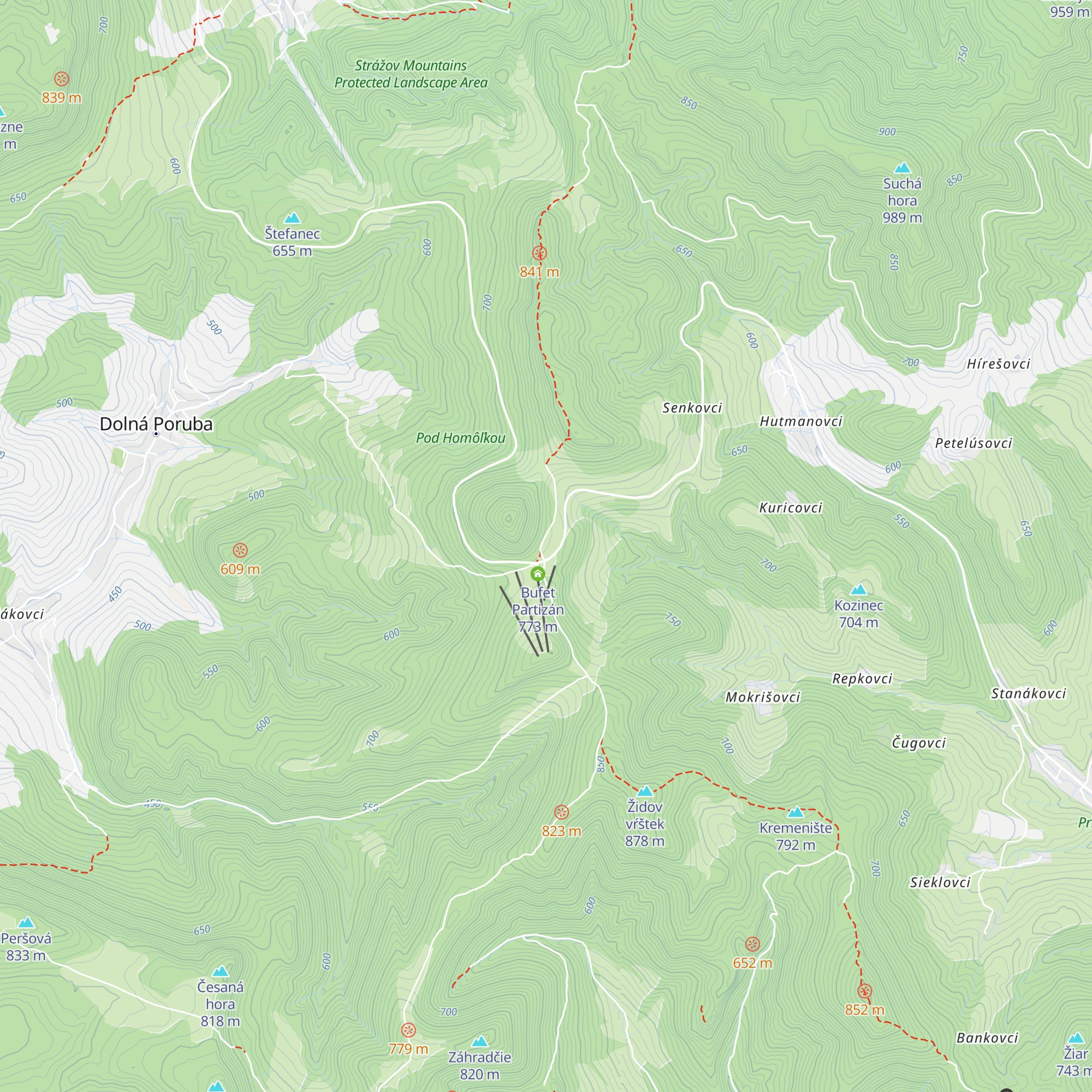 Chata Homôlka map