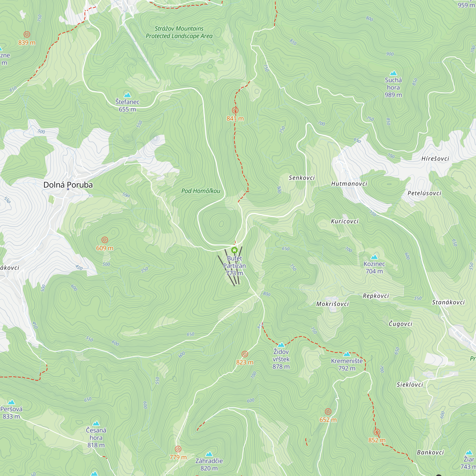 Chata Homôlka map