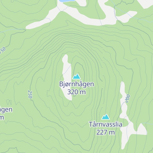 Map of Bjørnhågen
