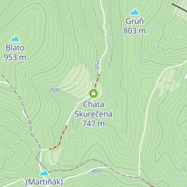 Map of Chata Skurečená