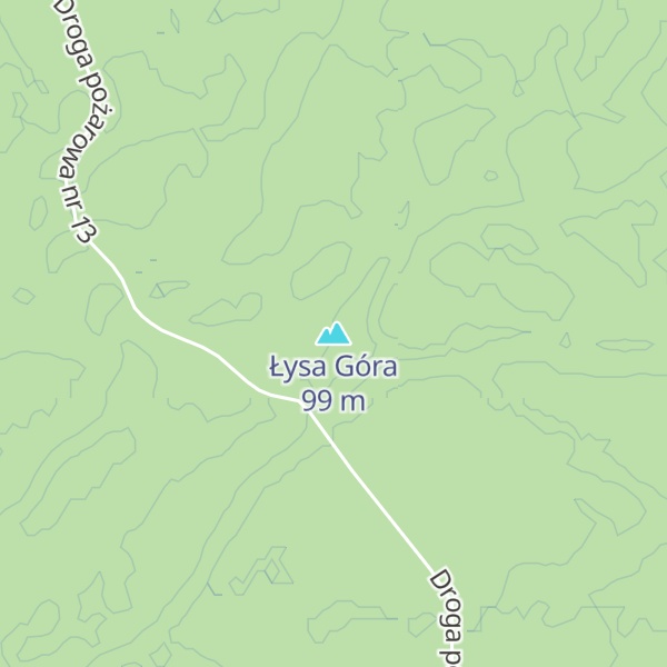 Map of Łysa Góra