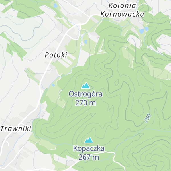 Map of Ostrogóra