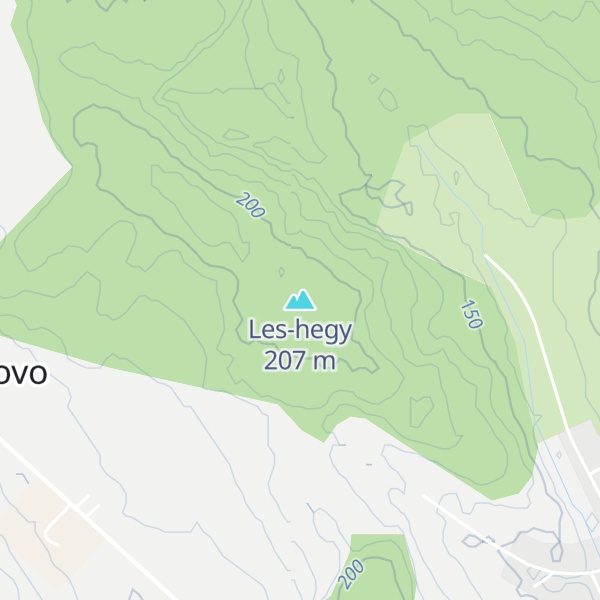 Map of Les-hegy