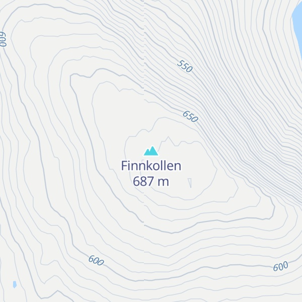 Map of Finnkollen
