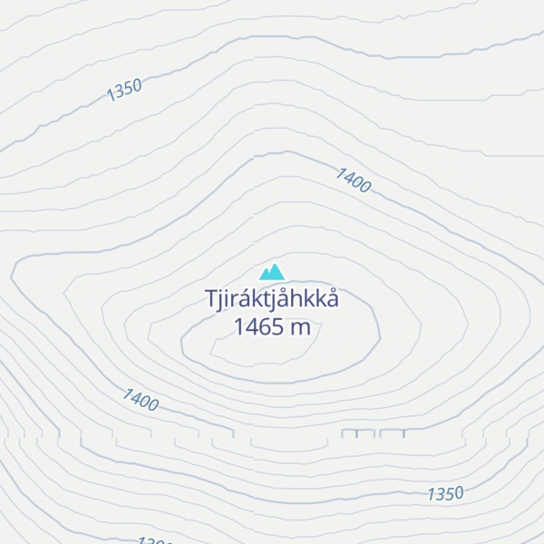 Map of Tjiráktjåhkkå