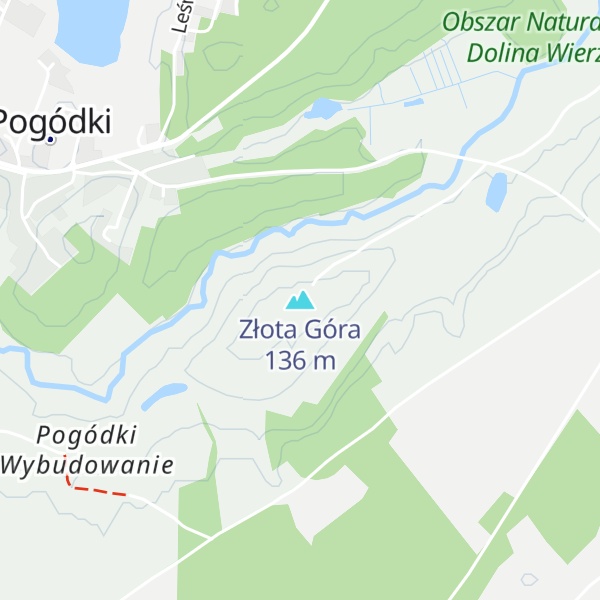 Map of Złota Góra