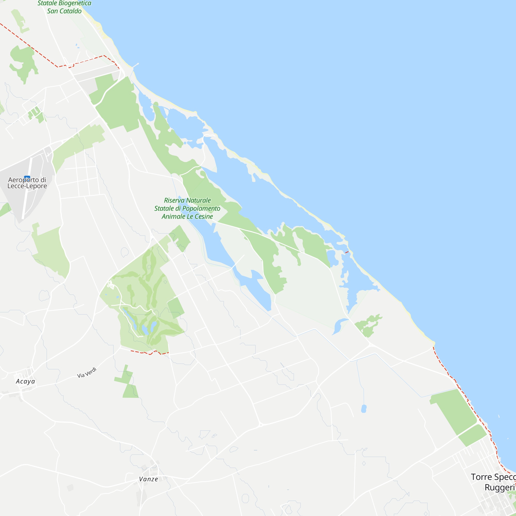 Centro Visite map