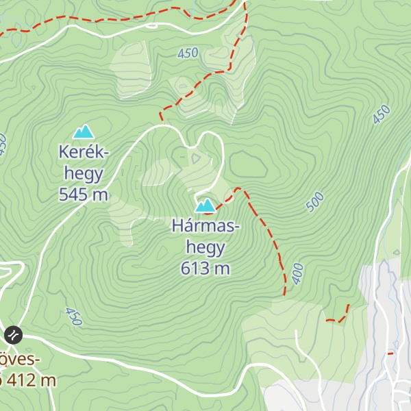 Map of Hármas-hegy