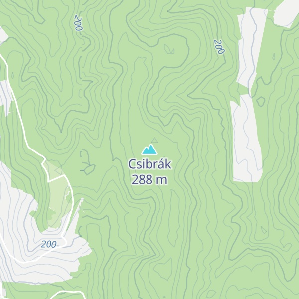 Map of Csibrák
