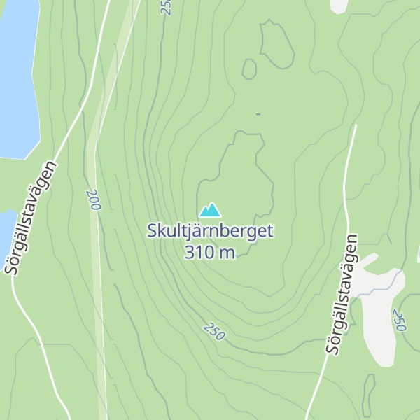 Map of Skultjärnberget