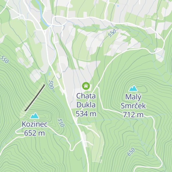 Map of Chata Dukla