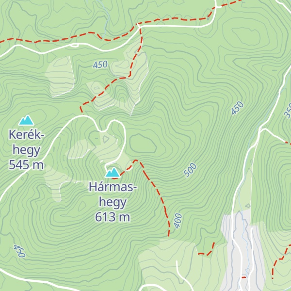 Map of Borzas-tető