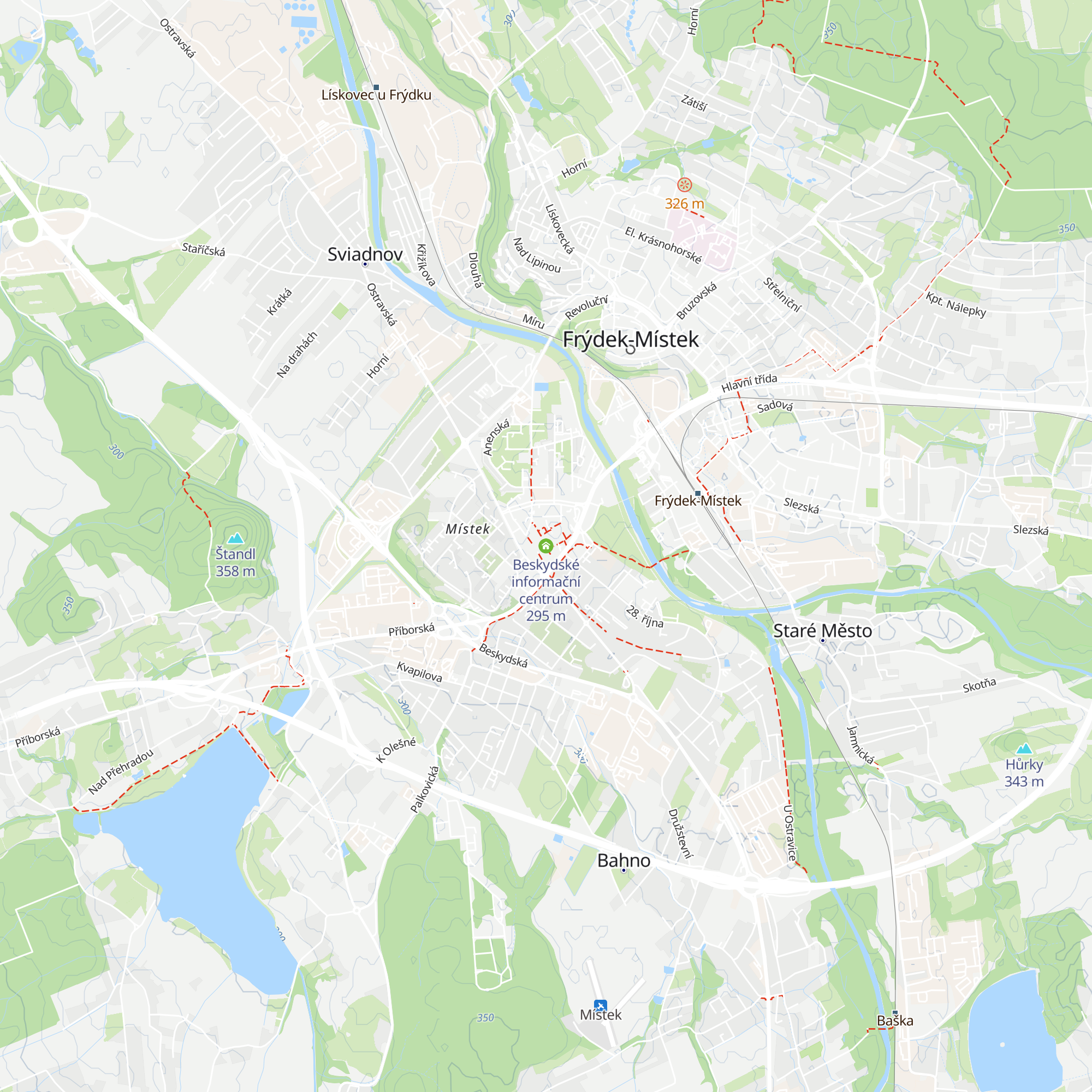 Beskydské informační centrum map