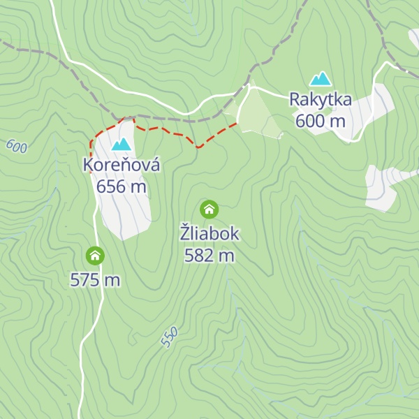 Map of Žliabok