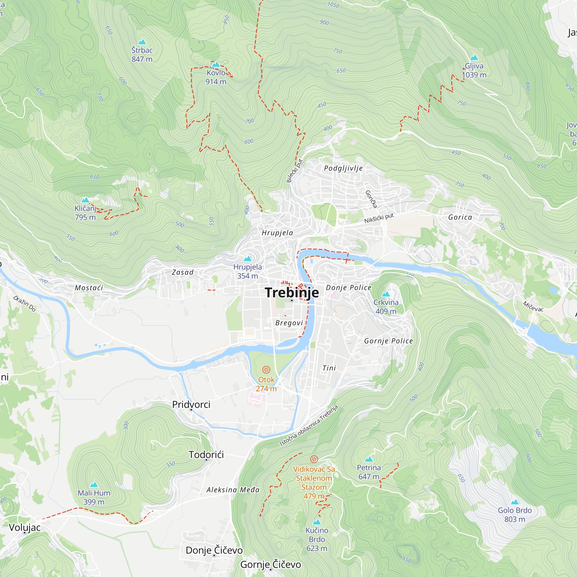 Tourist Info Centre Trebinje map