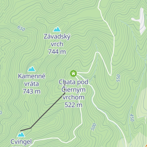 Map of Chata pod Čiernym vrchom