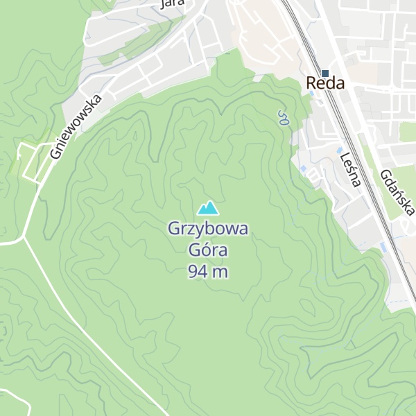 Map of Grzybowa Góra