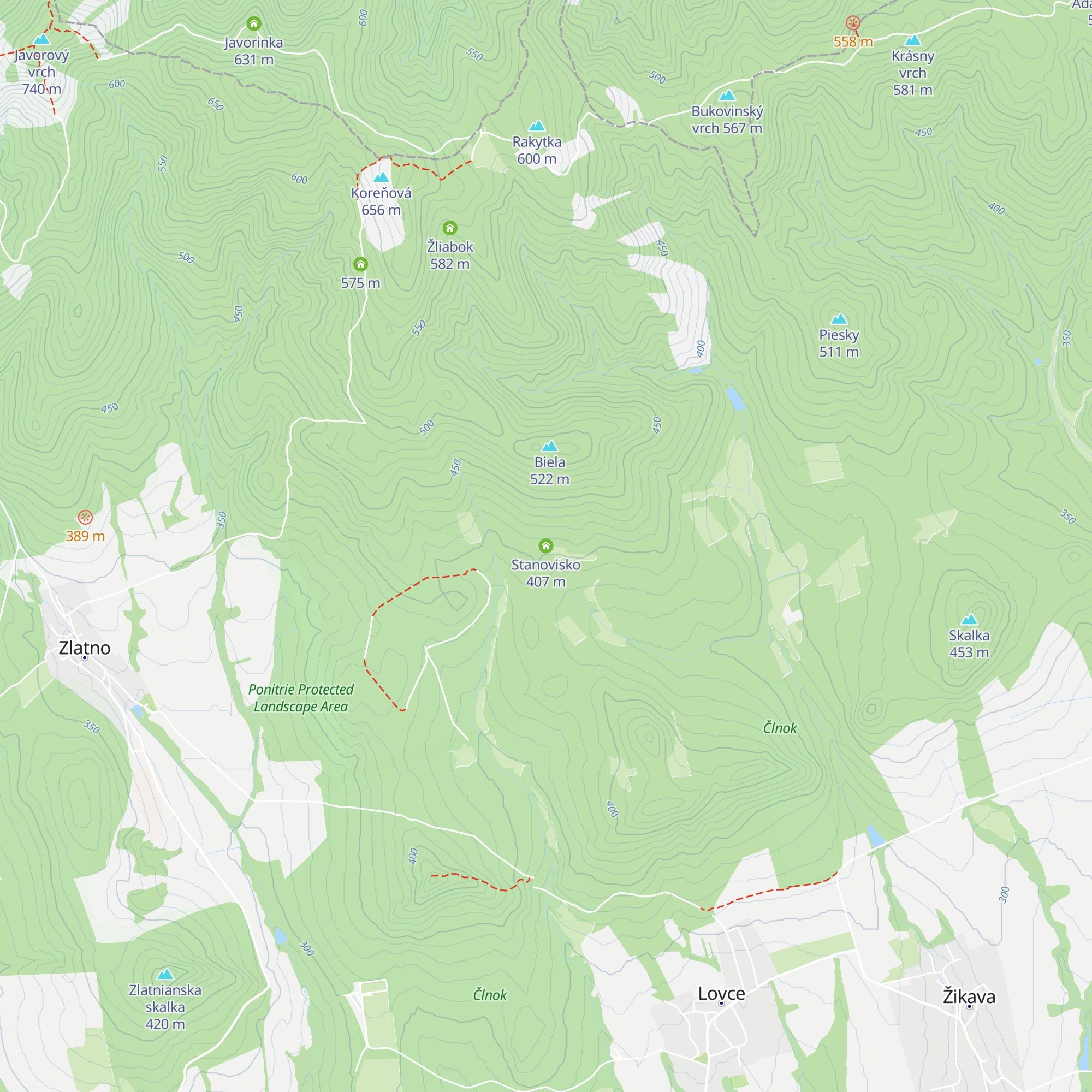 Stanovisko map