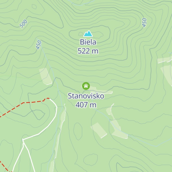 Map of Stanovisko