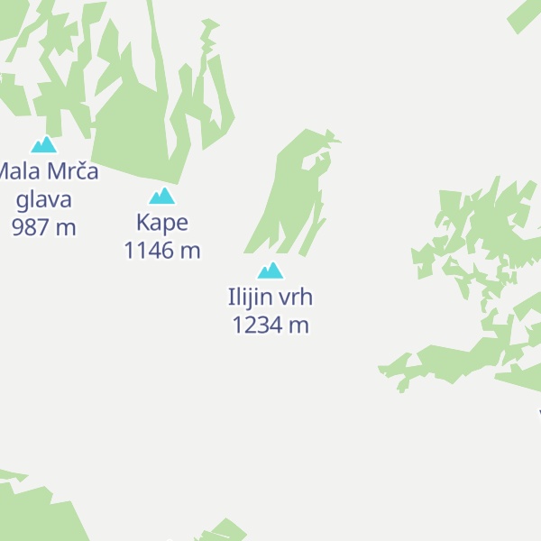 Map of Ilijin vrh
