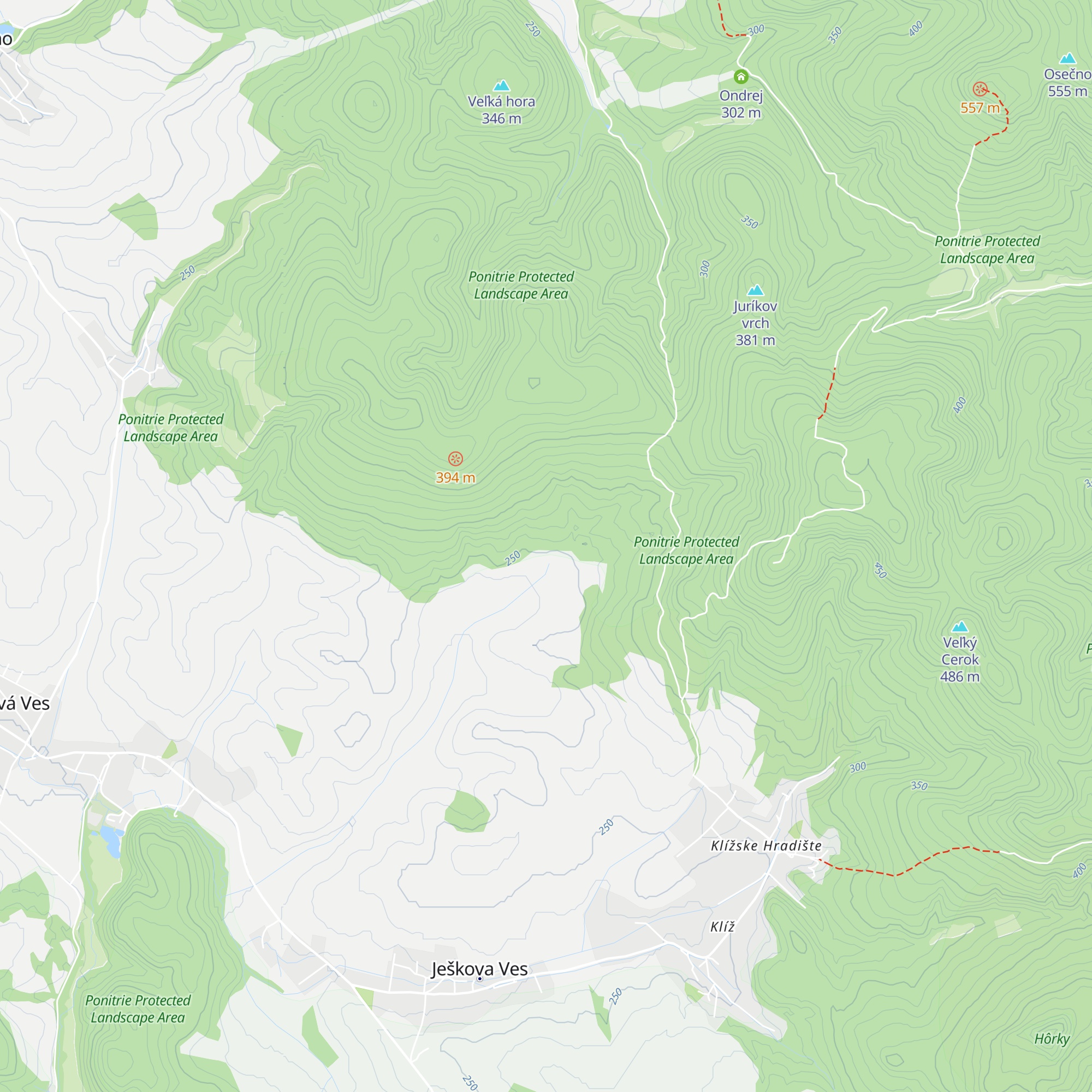 Lesnícka chata map