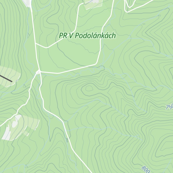 Map of (Dešťany) [Čeladná]