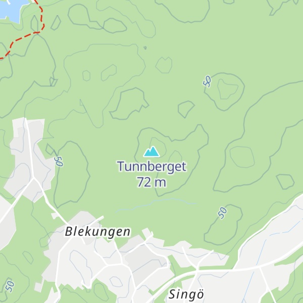 Map of Tunnberget