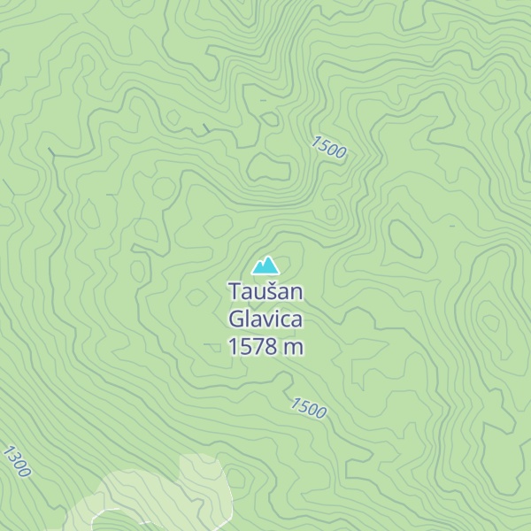 Map of Taušan Glavica