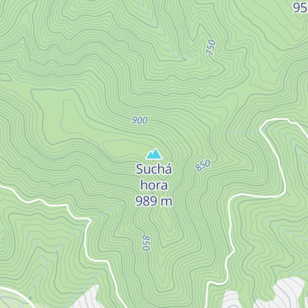 Map of Suchá hora