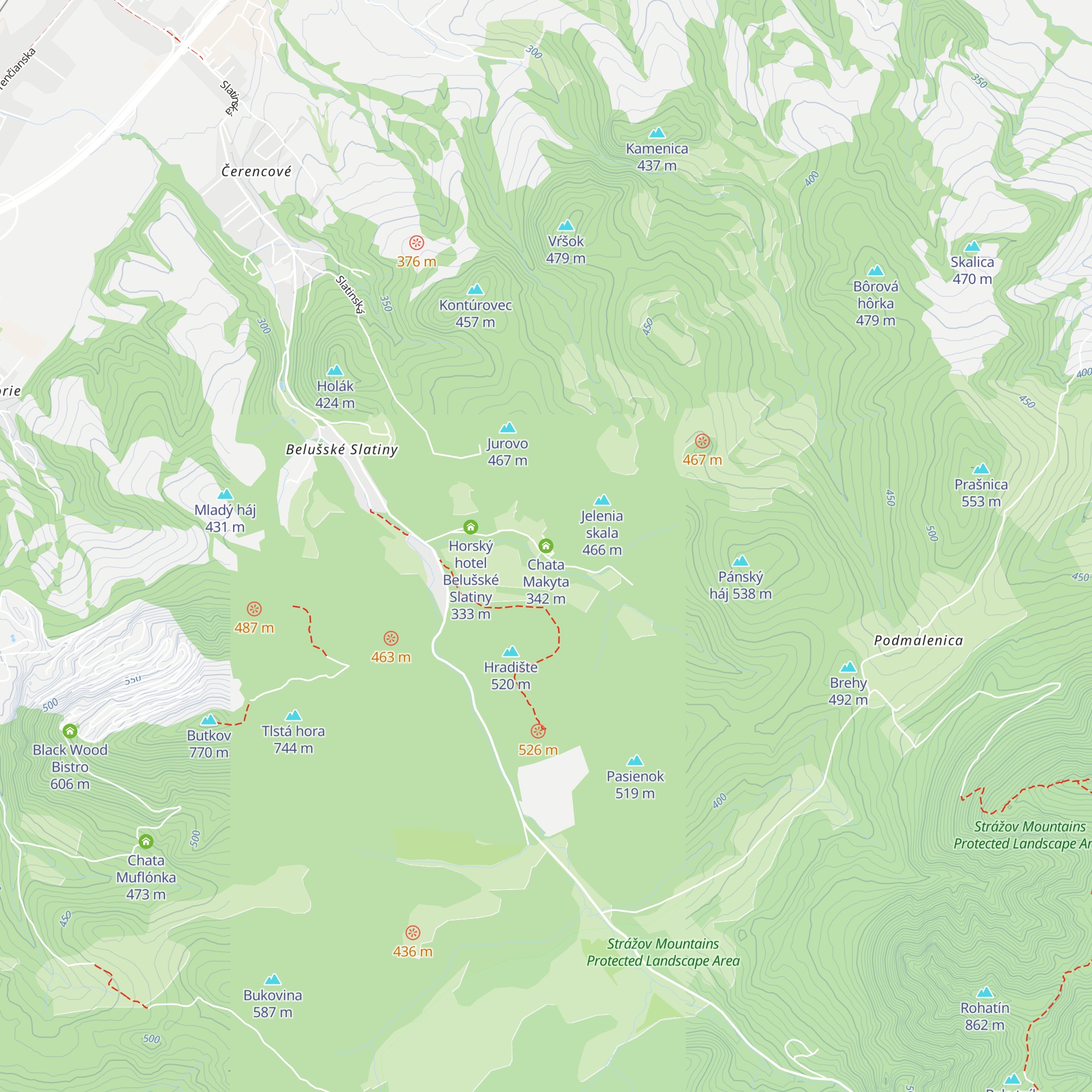 Chata Makyta map
