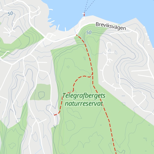 Map of Telegrafberget