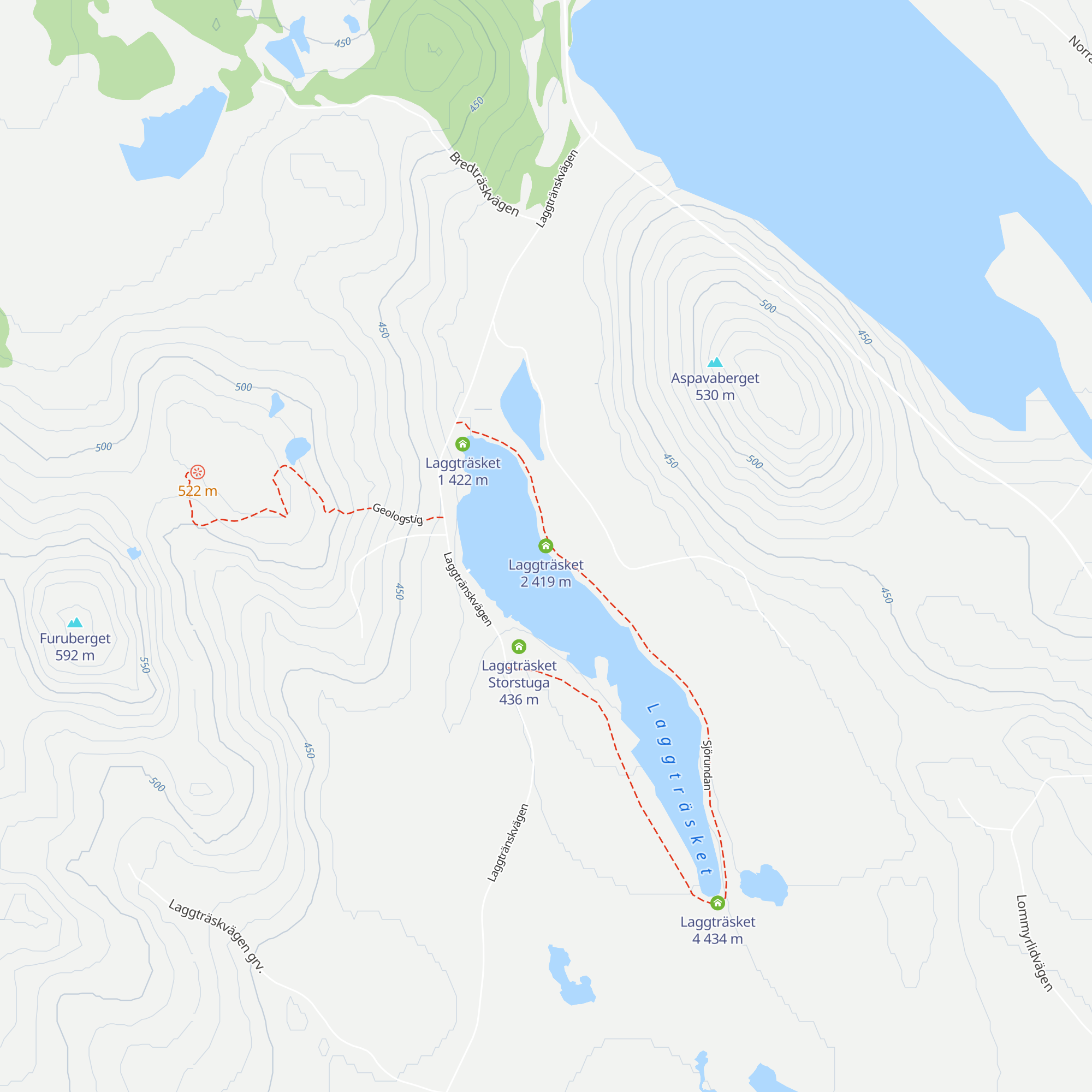Laggträsket 2 map