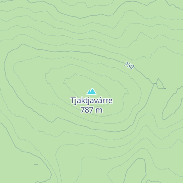 Map of Tjaktjavárre