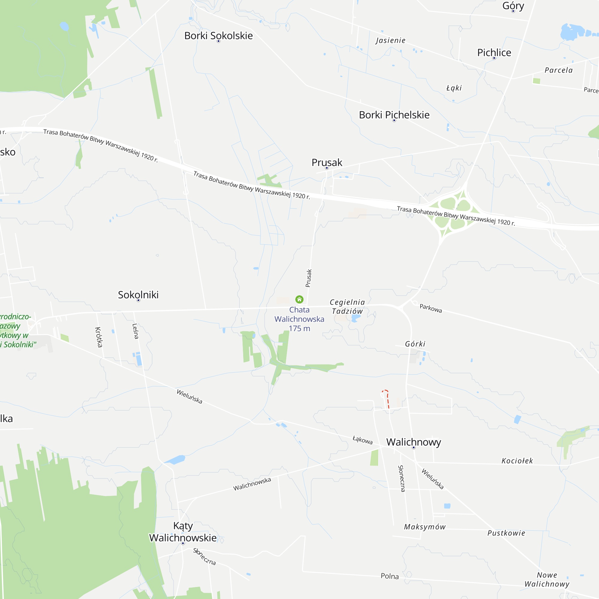 Chata Walichnowska map