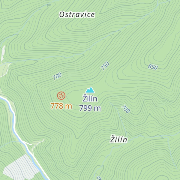 Map of Žilín