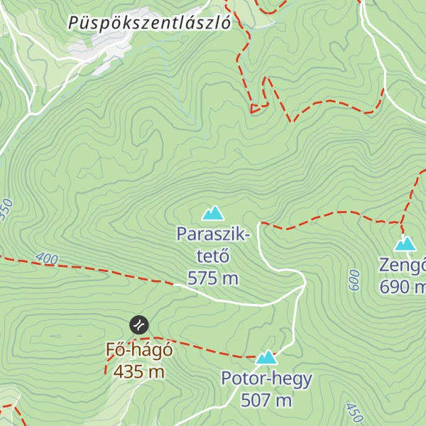 Map of Paraszik-tető