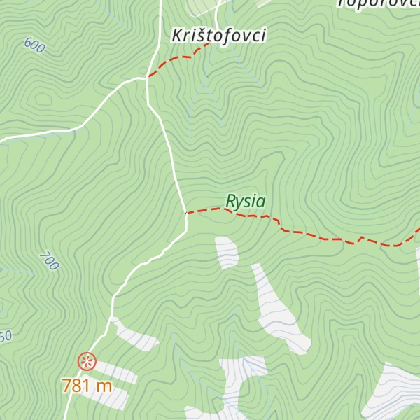 Map of Belanská Poľana
