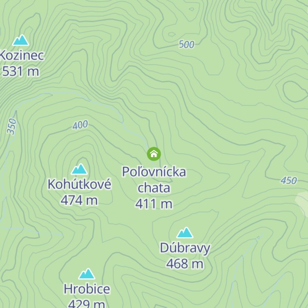 Map of Poľovnícka chata
